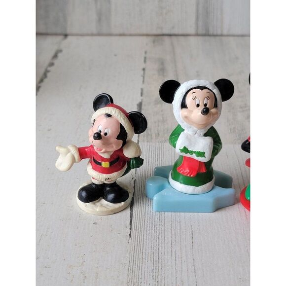 Christmas mini Mickey Mouse figures toy Xmas variety set - Picture 2 of 16
